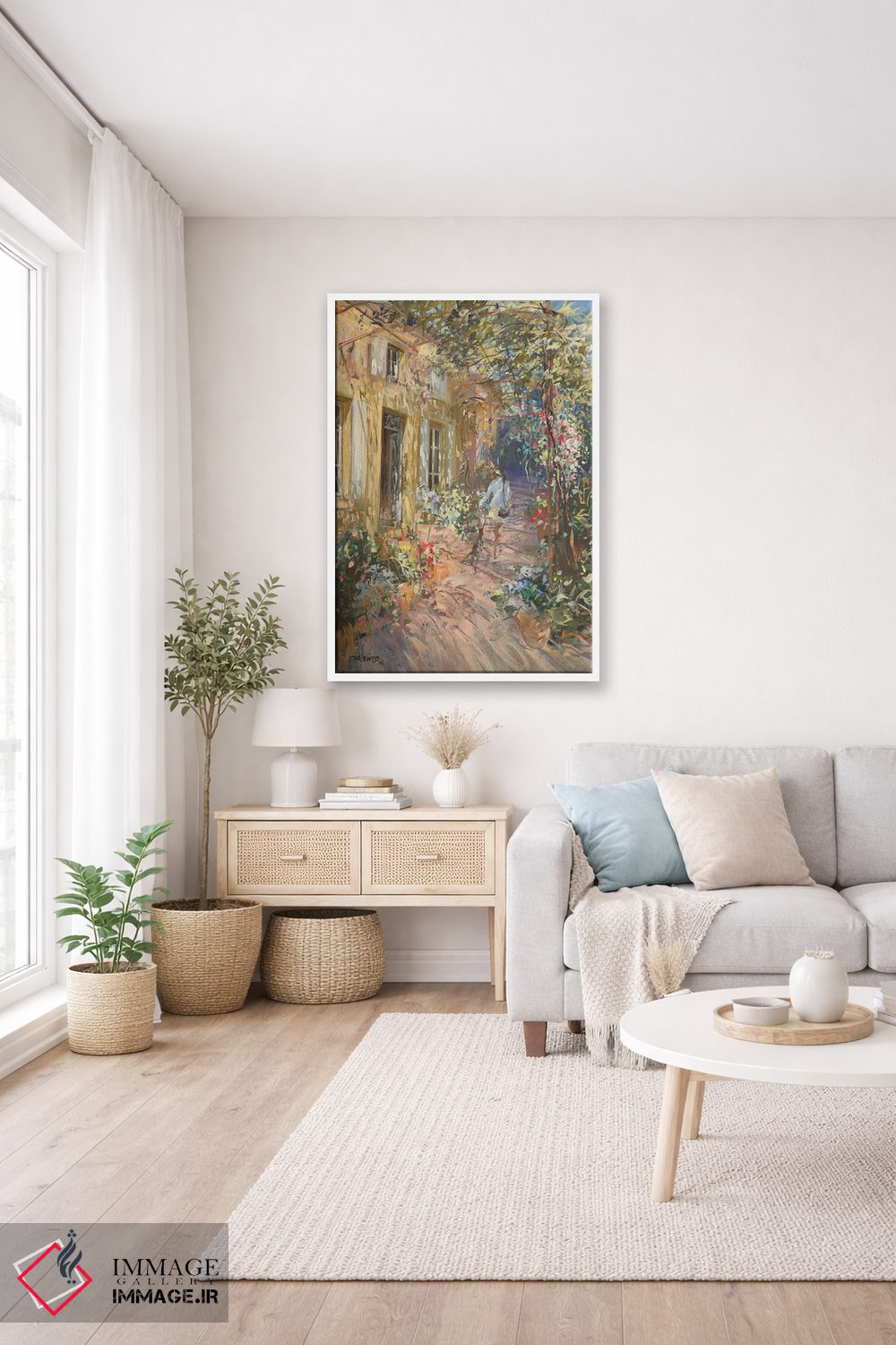 تابلو دکوراتیو "سایبان گل" اثر لوران پارسلیه - D3W