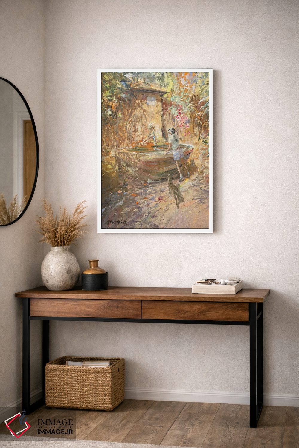 تابلو دکوراتیو "چشمه کوچک" اثر لوران پارسلیه - D3W