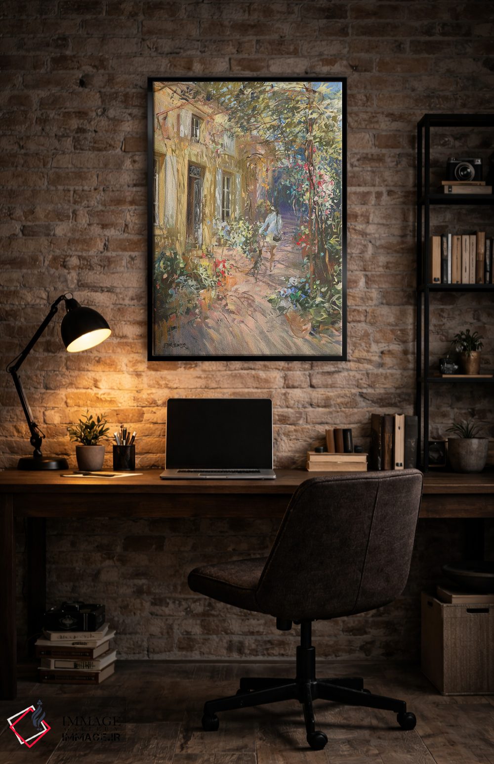 تابلو دکوراتیو "سایبان گل" اثر لوران پارسلیه - D6B