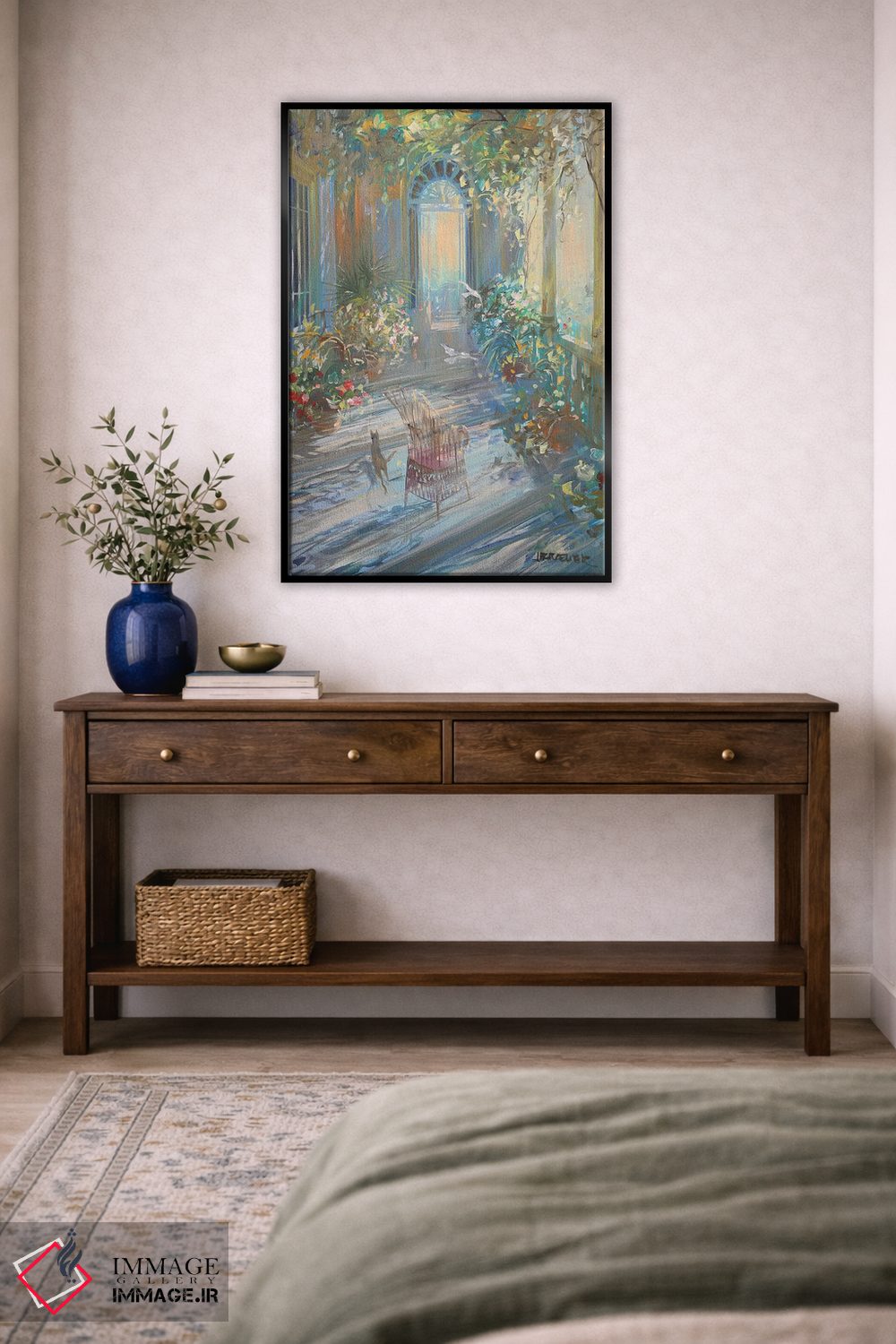 تابلو دکوراتیو "نور روی تراس" اثر لوران پارسلیه - D5B