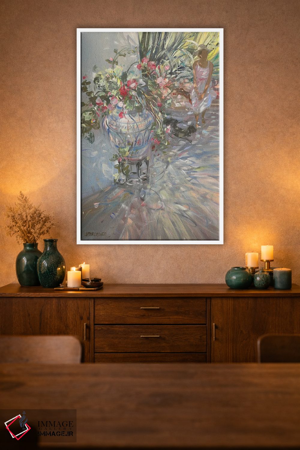 تابلو دکوراتیو "در باغ" اثر لوران پارسلیه - D1W