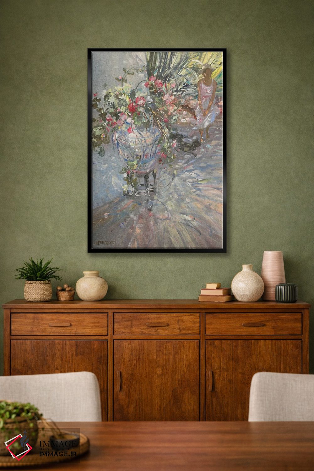 تابلو دکوراتیو "در باغ" اثر لوران پارسلیه - D2B