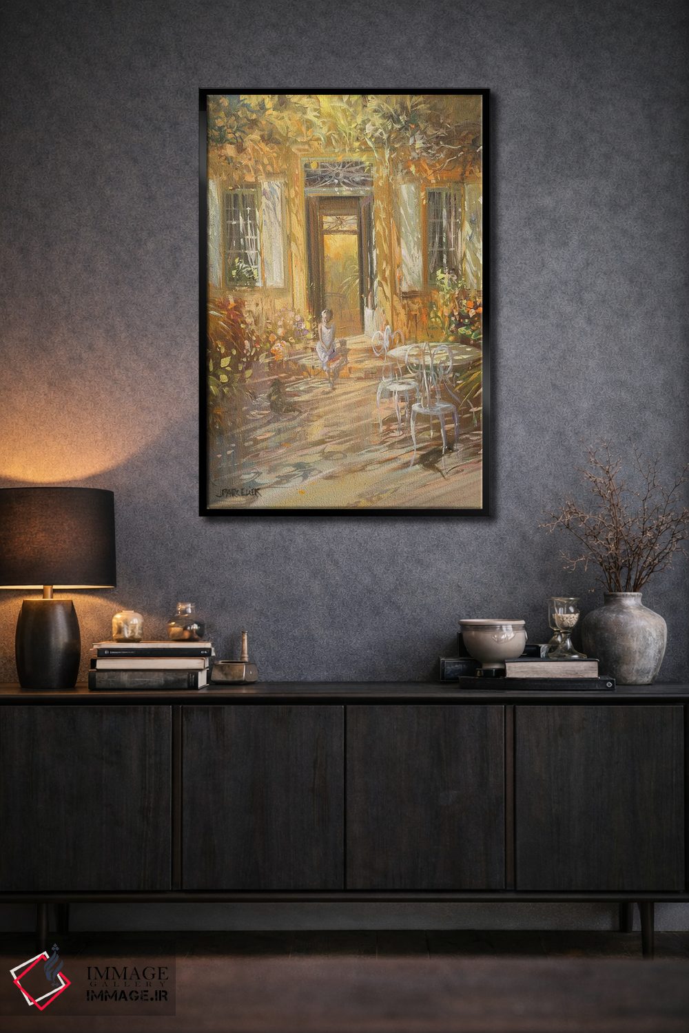 تابلو دکوراتیو "جلوی ورودی" اثر لوران پارسلیه - D2B