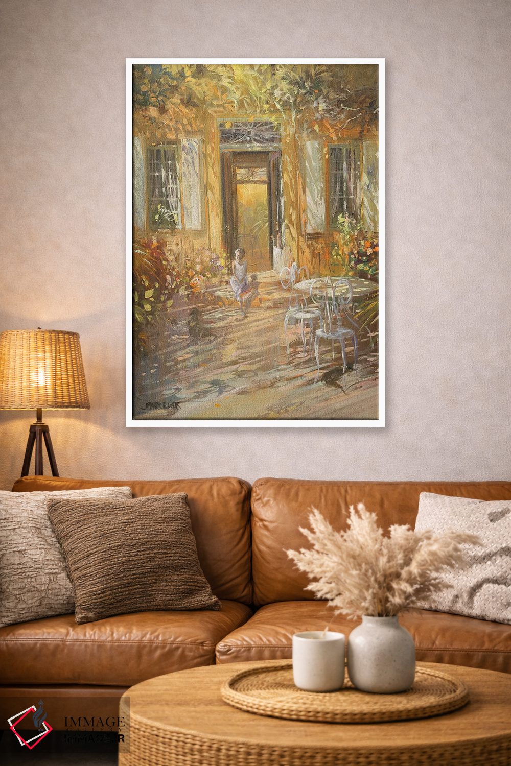 تابلو دکوراتیو "جلوی ورودی" اثر لوران پارسلیه - D4W