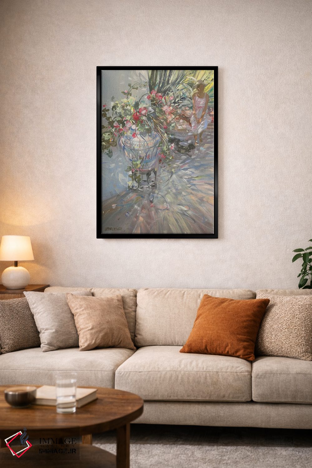 تابلو دکوراتیو "در باغ" اثر لوران پارسلیه - D4B