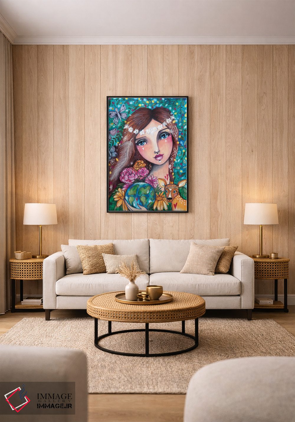 تابلو دکوراتیو مادر طبیعت اثر تامارا لاپورت - D1B