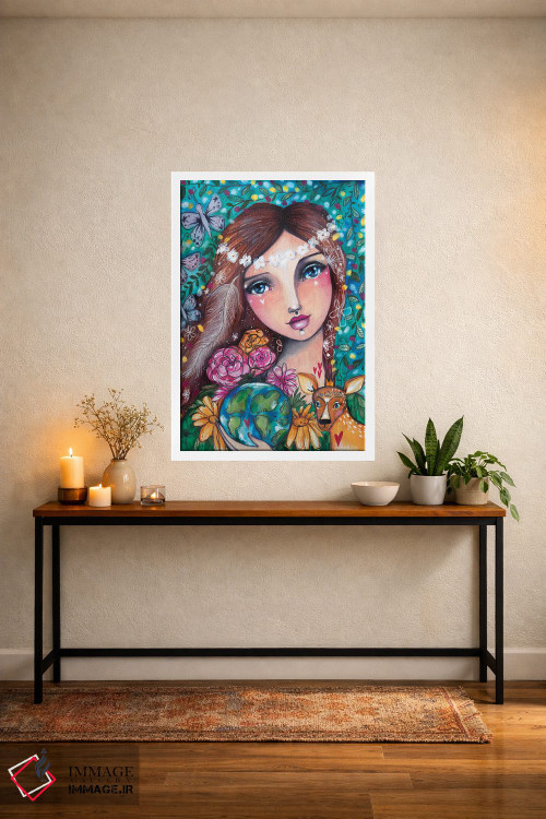 تابلو دکوراتیو مادر طبیعت اثر تامارا لاپورت - D3W