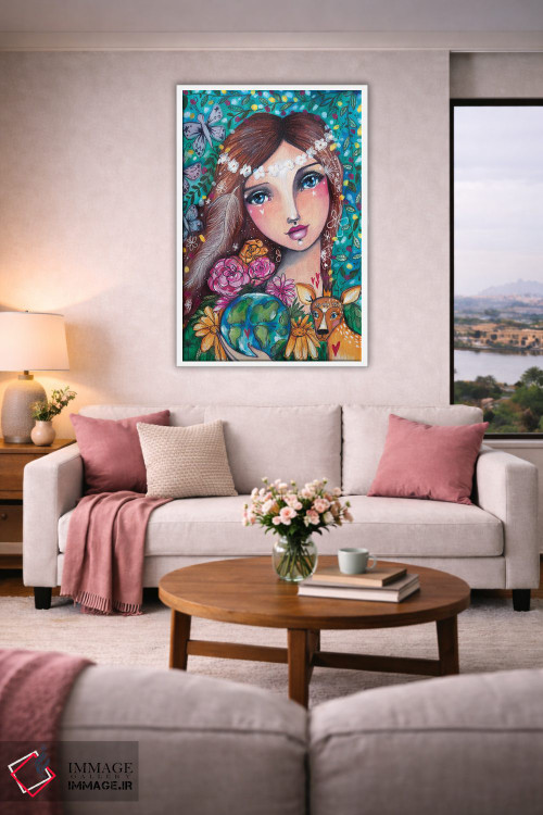 تابلو دکوراتیو مادر طبیعت اثر تامارا لاپورت - D4W