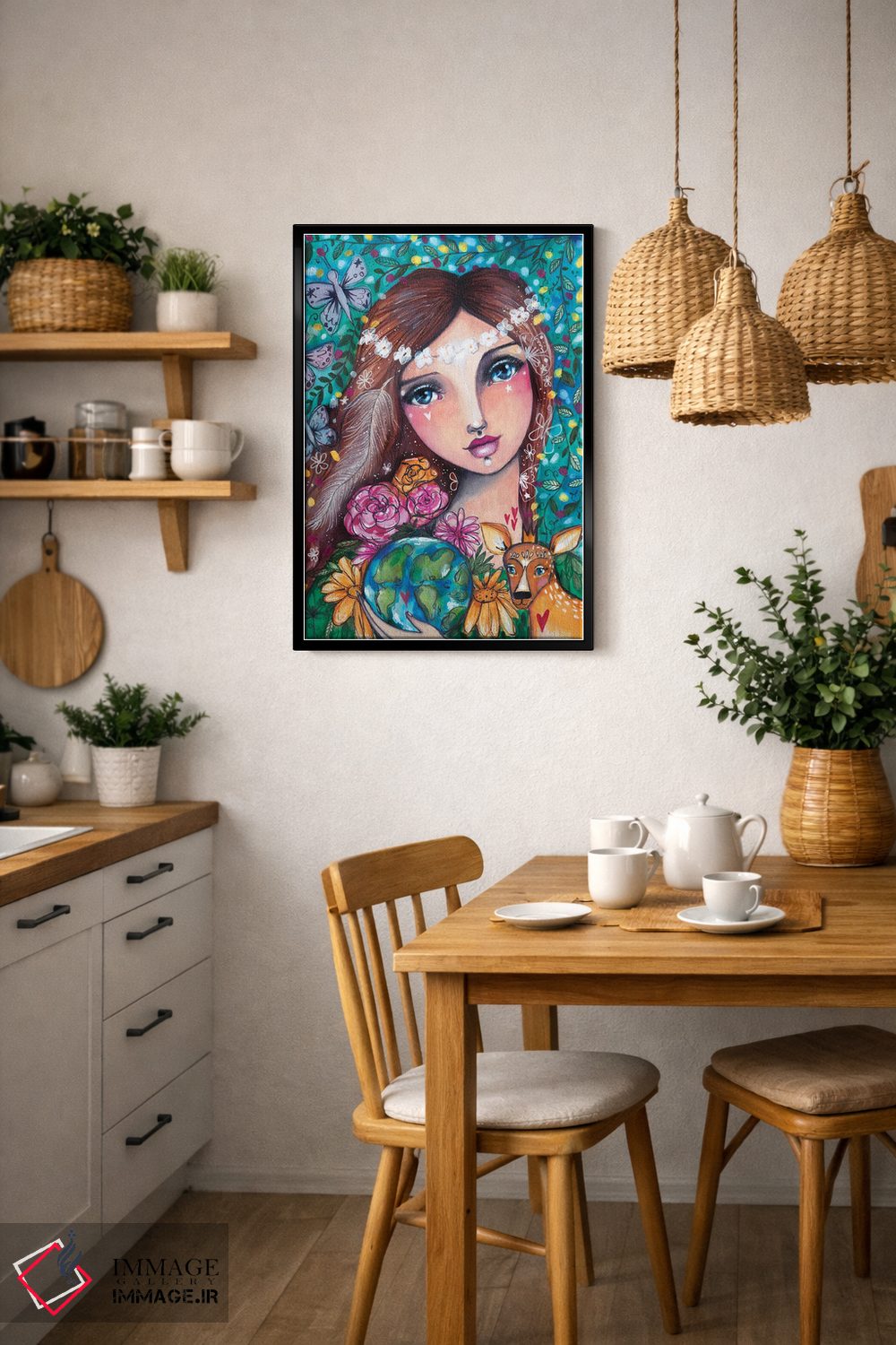 تابلو دکوراتیو مادر طبیعت اثر تامارا لاپورت - D6B