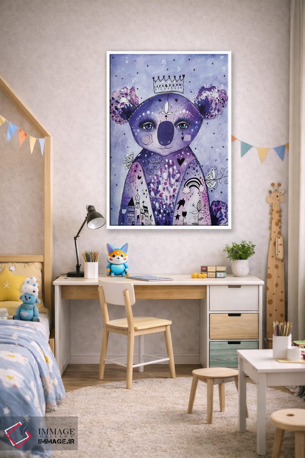 تابلو دکوراتیو کوالای عجیب اثر تامارا لاپورت - D1W