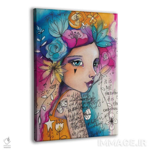 تابلو دکوراتیو همه چیز اثر تامارا لاپورت - نمای پرسپکتیو محصول