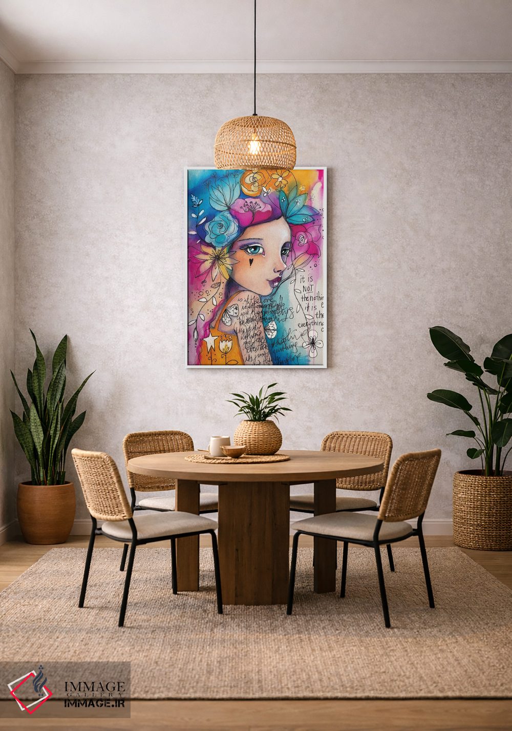 تابلو دکوراتیو همه چیز اثر تامارا لاپورت - D3W