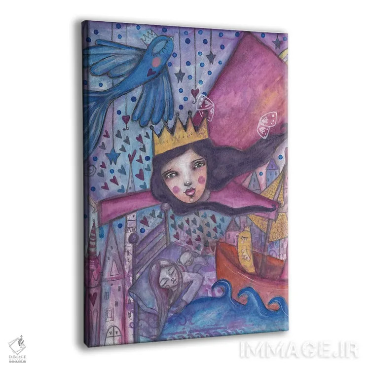 تابلو دکوراتیو مراقب تو هستم اثر تامارا لاپورت - نمای پرسپکتیو محصول