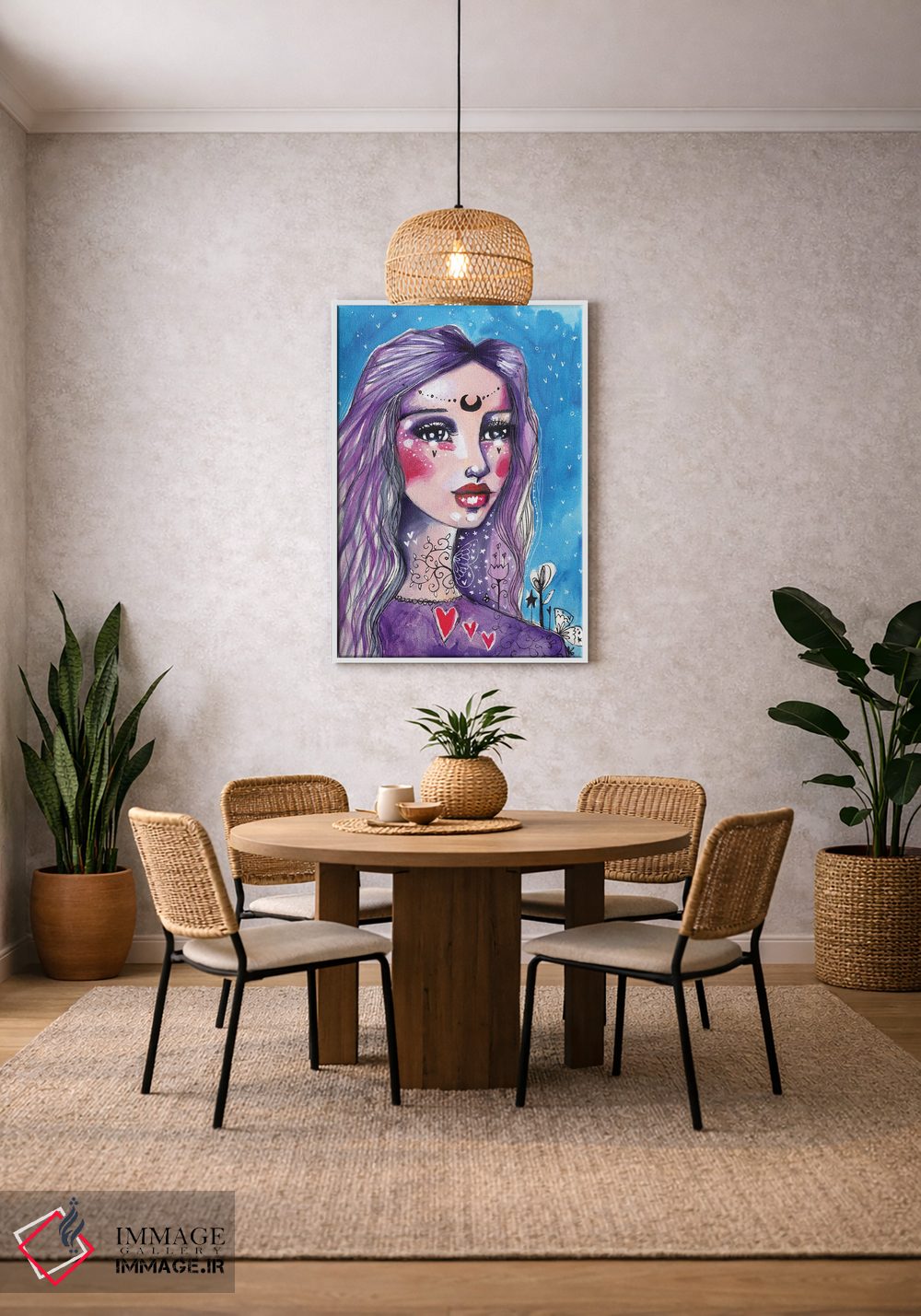 تابلو دکوراتیو جهان سخن می گوید اثر تامارا لاپورت - D4W
