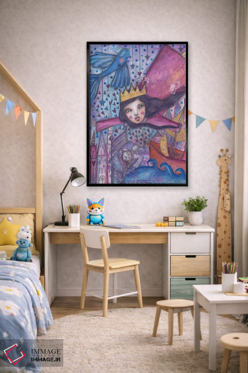 تابلو دکوراتیو مراقب تو هستم اثر تامارا لاپورت - D2B