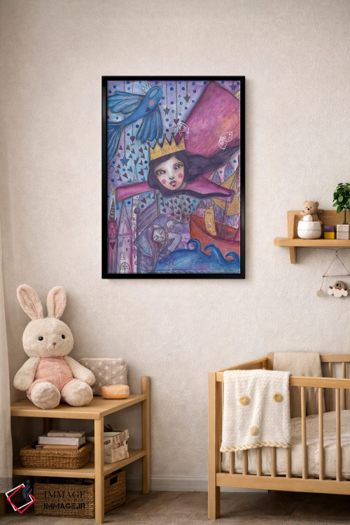 تابلو دکوراتیو مراقب تو هستم اثر تامارا لاپورت - D5B