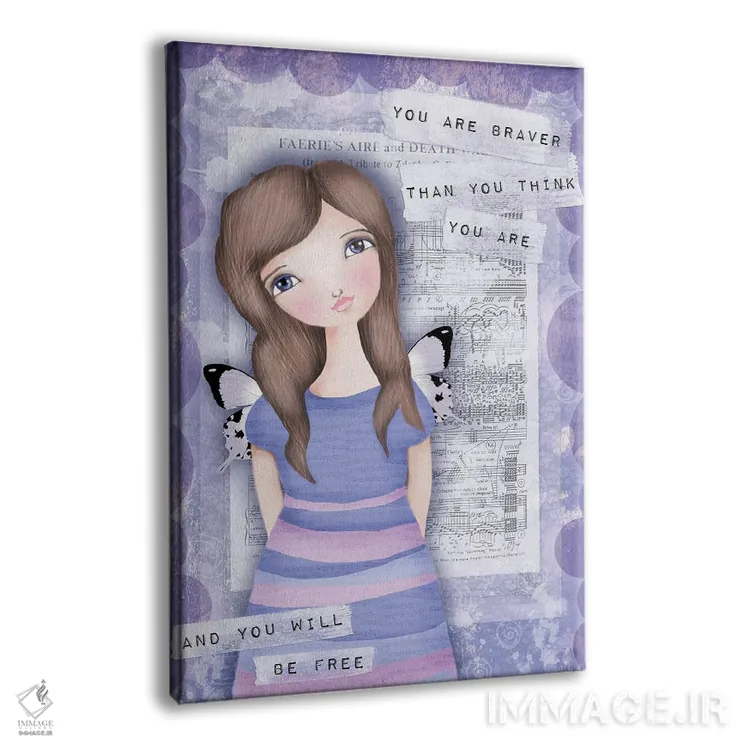 تابلو دکوراتیو تو از آنچه فکر می کنی شجاع تری اثر تامارا لاپورت - نمای پرسپکتیو محصول