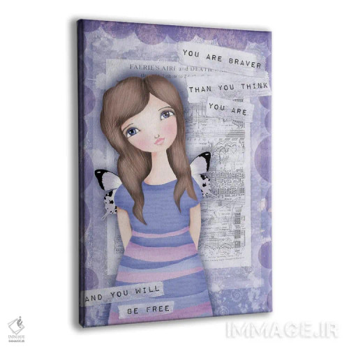 تابلو دکوراتیو تو از آنچه فکر می کنی شجاع تری اثر تامارا لاپورت - نمای پرسپکتیو محصول