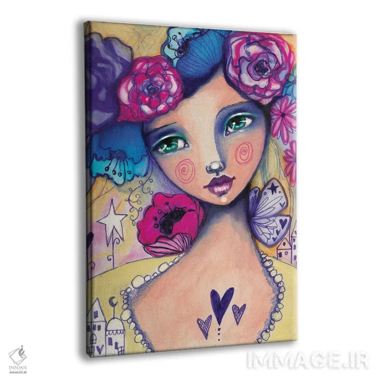 تابلو دکوراتیو زویی دشانل اثر تامارا لاپورت - نمای پرسپکتیو محصول