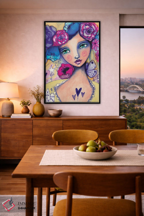 تابلو دکوراتیو زویی دشانل اثر تامارا لاپورت - D6B