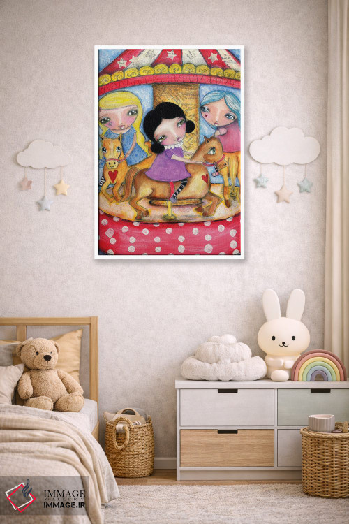 تابلو دکوراتیو چرخ و فلک اثر تامارا لاپورت - D3W