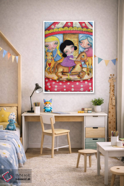 تابلو دکوراتیو چرخ و فلک اثر تامارا لاپورت - D1W