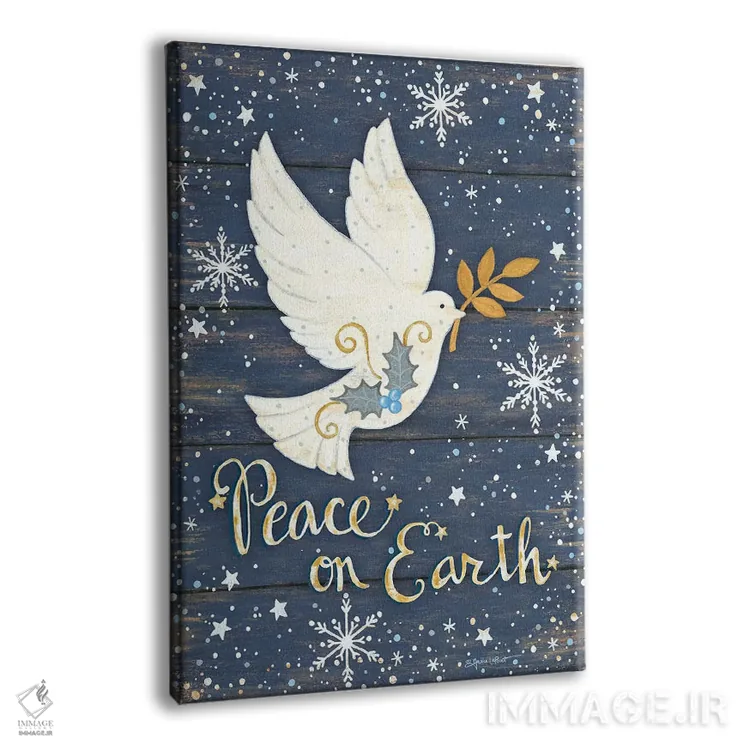 تابلو دکوراتیو صلح بر زمین اثر آنی لاپوینت - نمای پرسپکتیو محصول