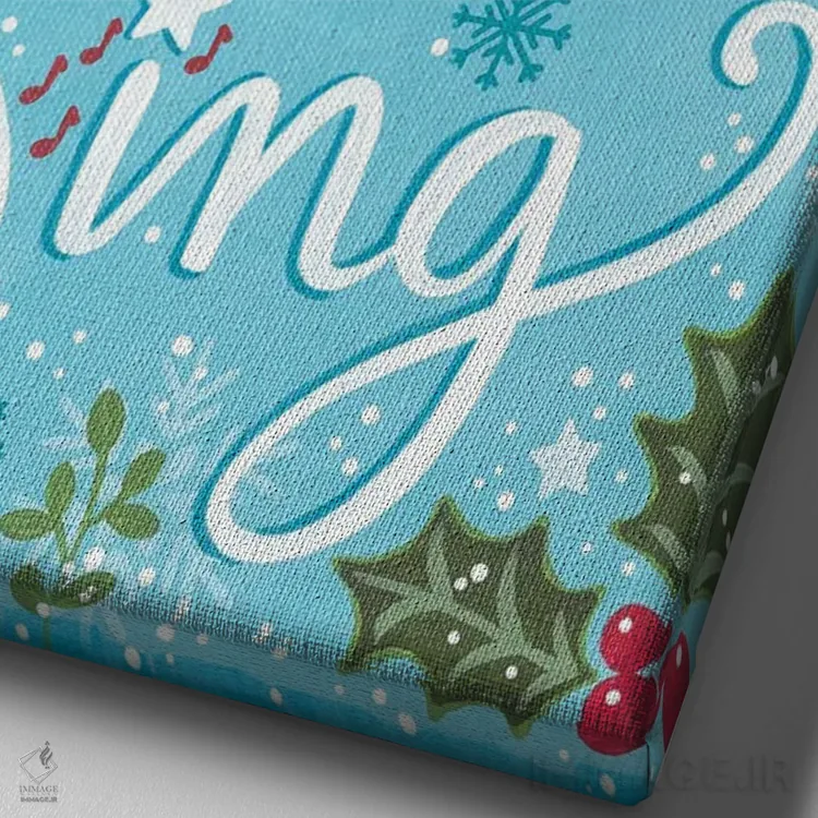 تابلو دکوراتیو کارباورال های آوازخوان اثر آنی لاپوینت - نمای نزدیک بافت بوم