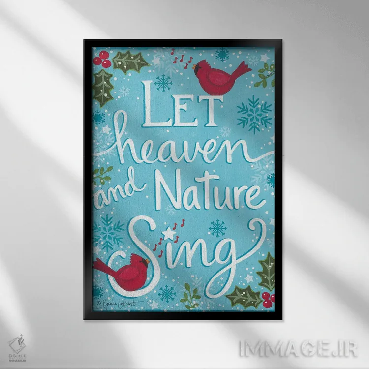 تابلو دکوراتیو کارباورال های آوازخوان اثر آنی لاپوینت - نمای قابدار مشکی