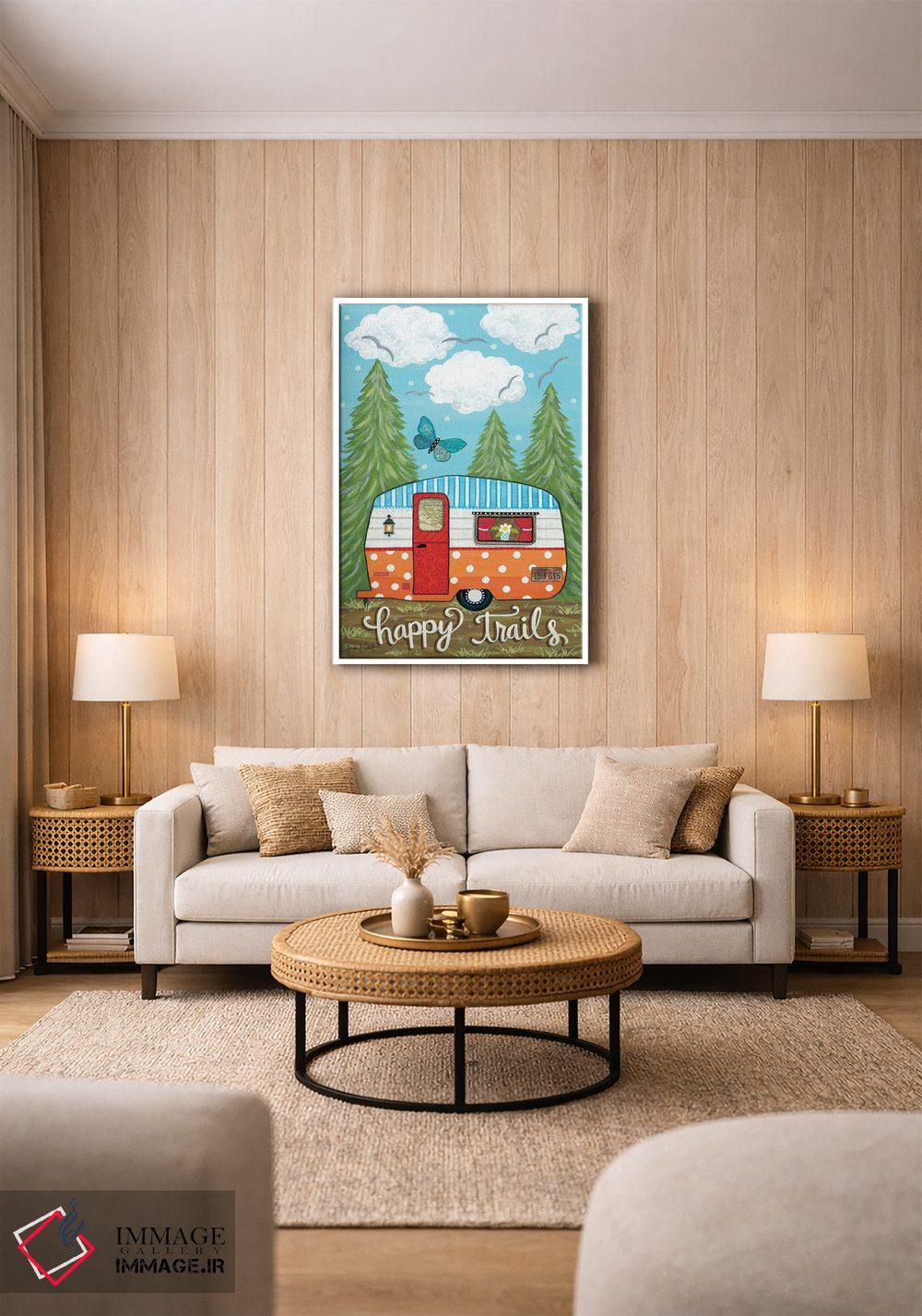 تابلو دکوراتیو مسیرهای خوشحال اثر آنی لاپوینت - D1W