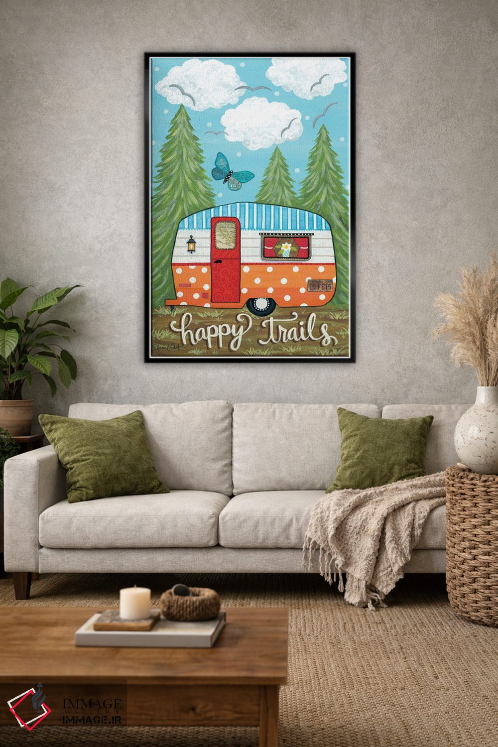 تابلو دکوراتیو مسیرهای خوشحال اثر آنی لاپوینت - D2B
