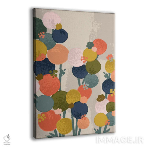 تابلو انتزاعی جریان طبیعی اثر لیزا پری - نمای پرسپکتیو محصول