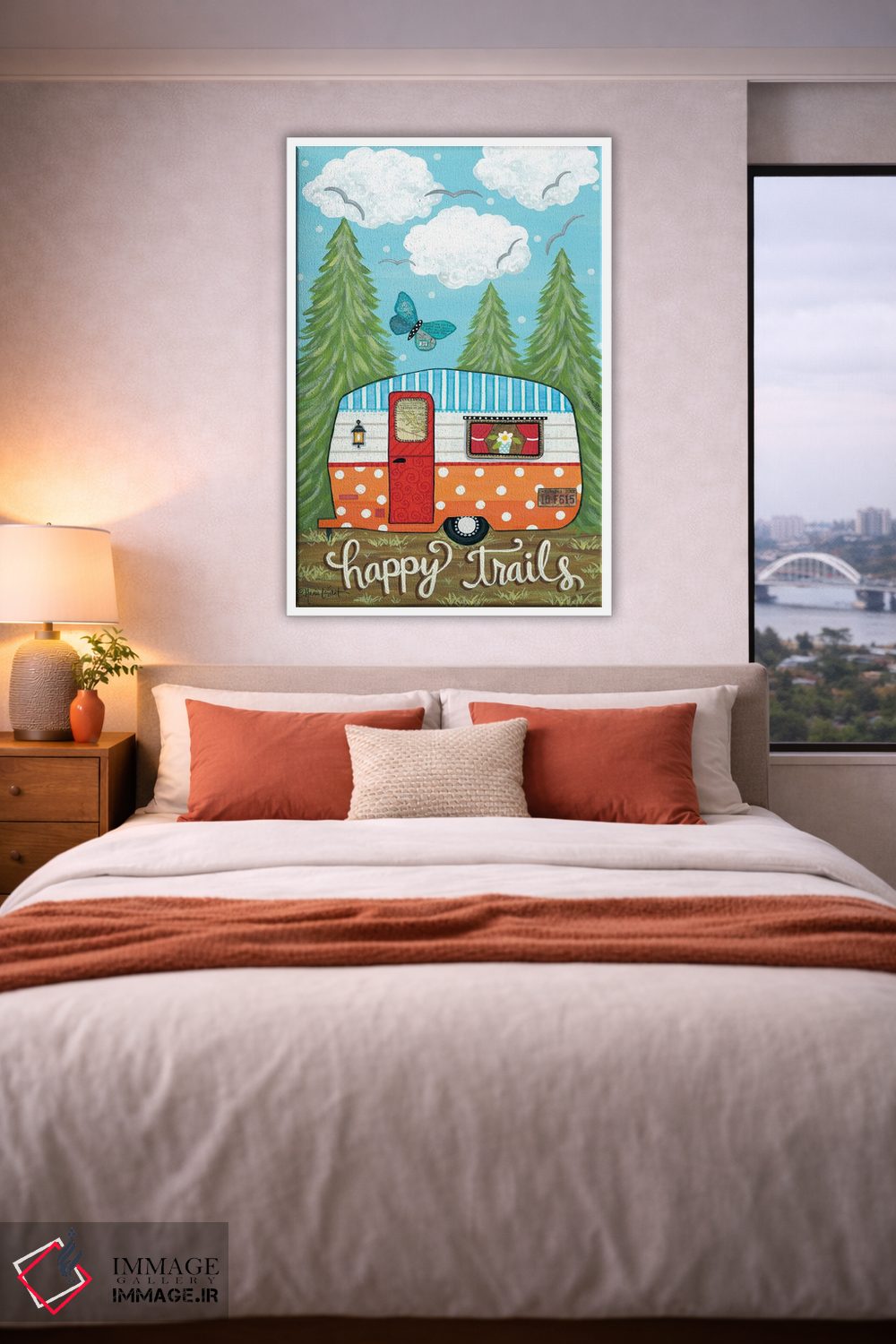 تابلو دکوراتیو مسیرهای خوشحال اثر آنی لاپوینت - D4W