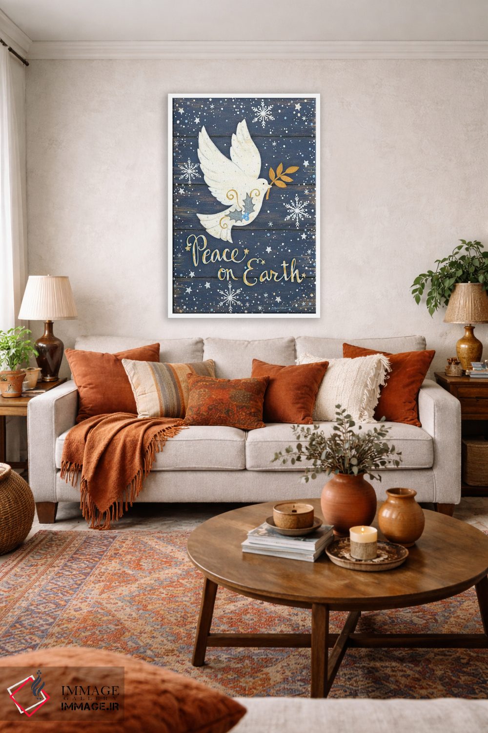 تابلو دکوراتیو صلح بر زمین اثر آنی لاپوینت - D3W