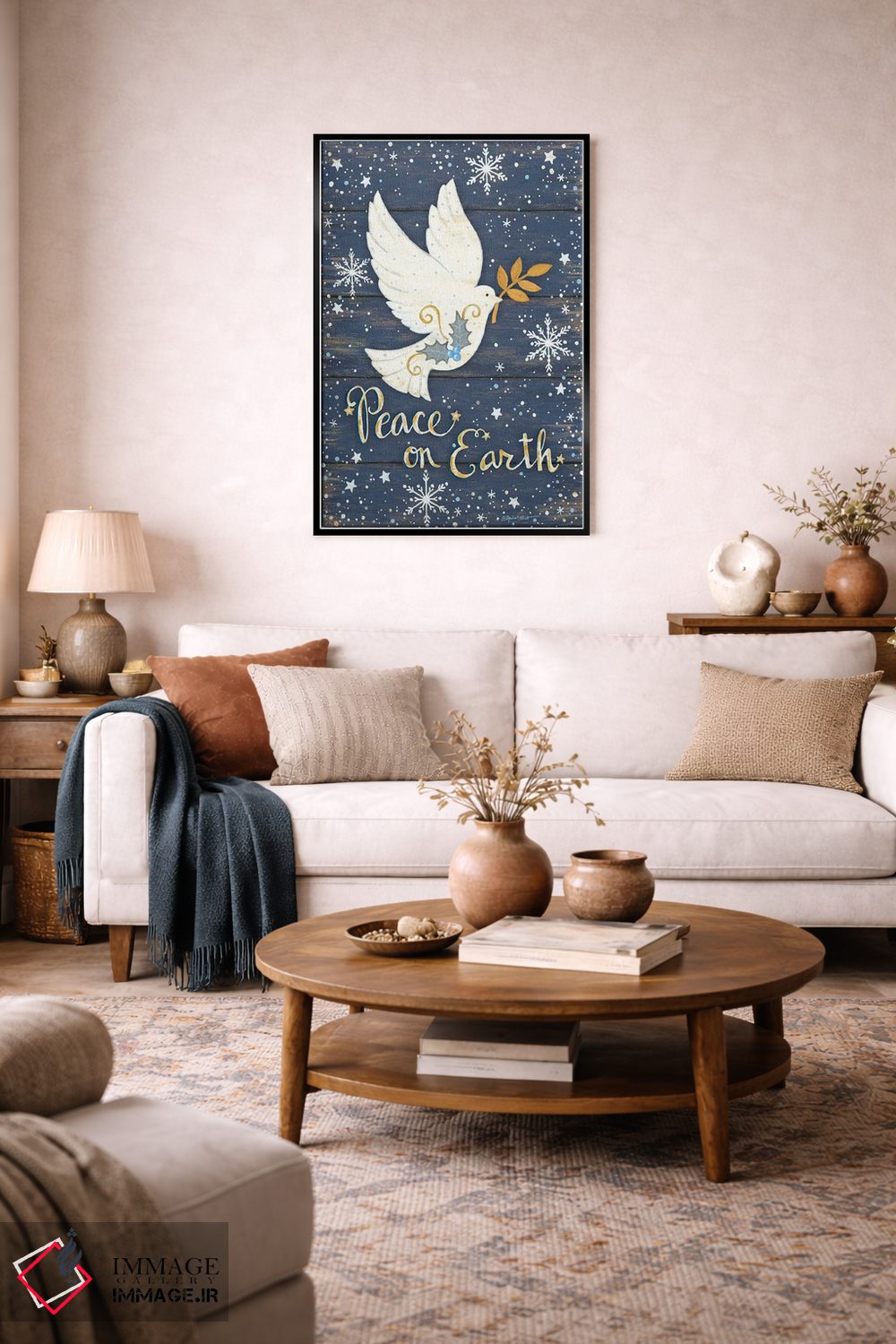 تابلو دکوراتیو صلح بر زمین اثر آنی لاپوینت - D4B