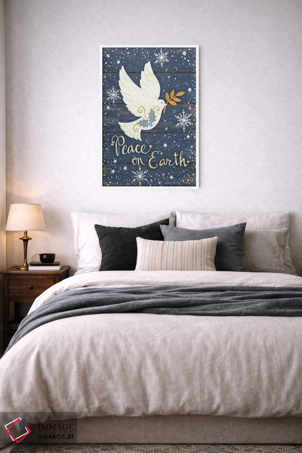 تابلو دکوراتیو صلح بر زمین اثر آنی لاپوینت - D6W