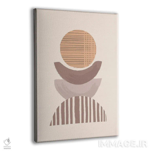 تابلو مینیمال انتزاعی به سبک بوهو اثر لیزا پری - نمای پرسپکتیو محصول