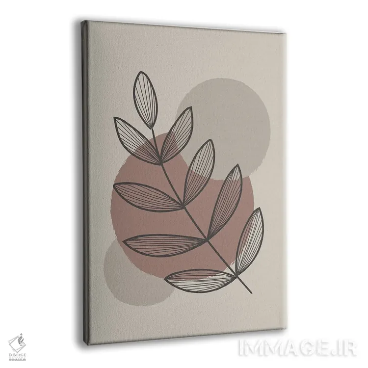 تابلو مینیمال نباتی انتزاعی اثر لیزا پری - نمای پرسپکتیو محصول