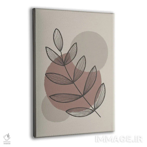 تابلو مینیمال نباتی انتزاعی اثر لیزا پری - نمای پرسپکتیو محصول