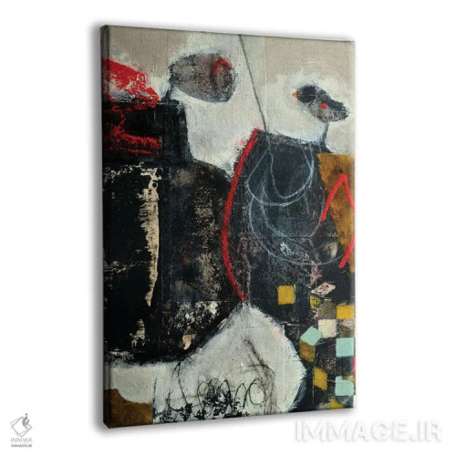 تابلو انتزاعی رقص آهسته اثر آندریا لوپز - نمای پرسپکتیو محصول