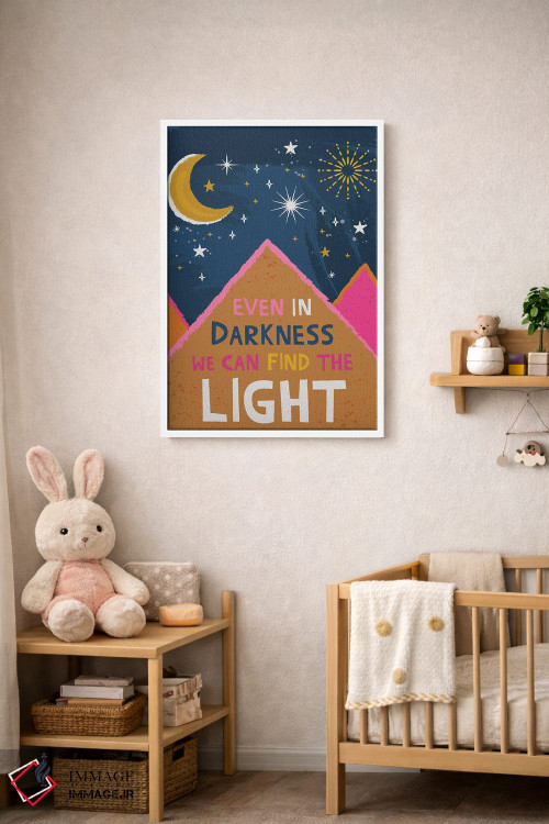 تابلو دکوراتیو نور را پیدا کن اثر لیزا پری - D3W