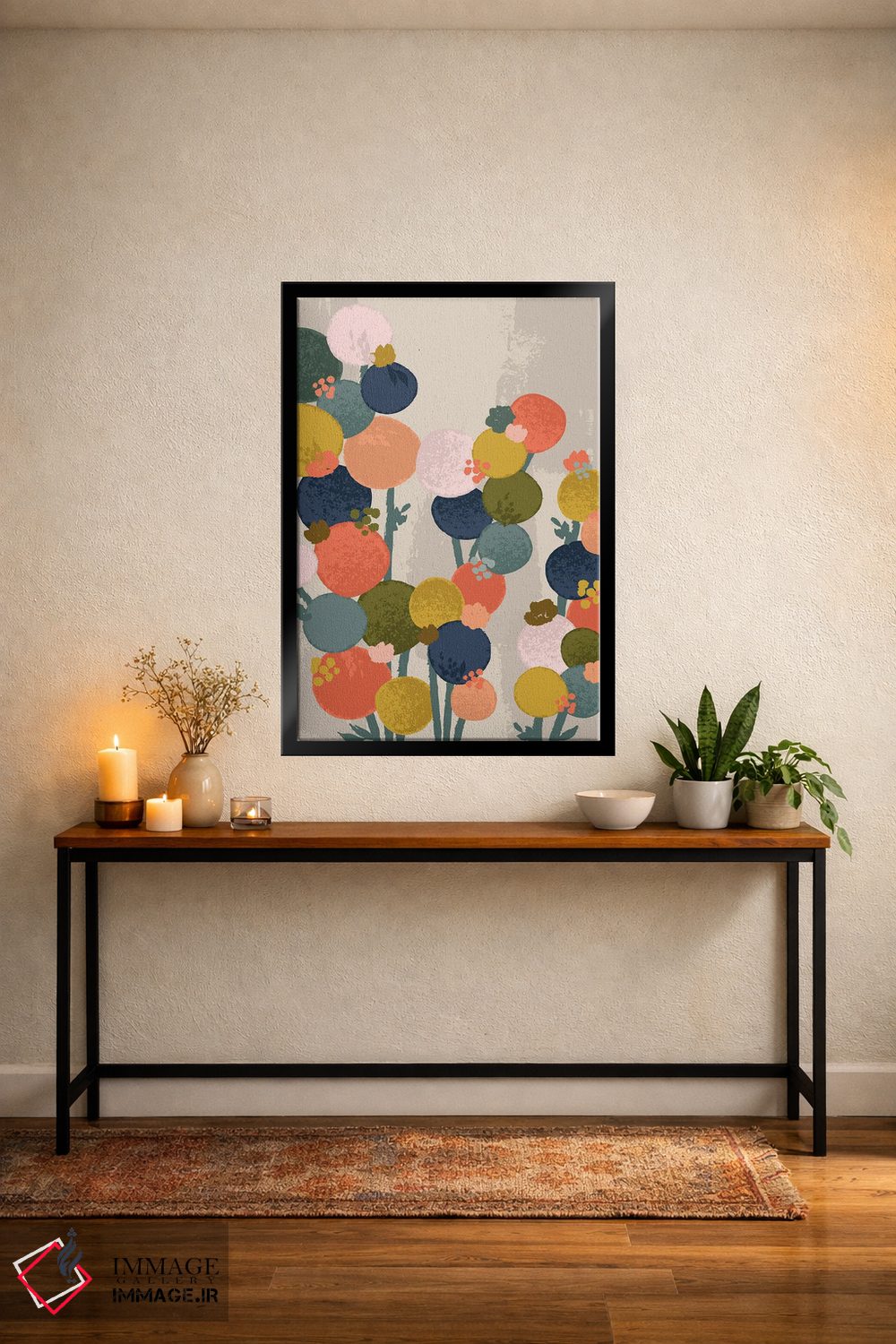 تابلو انتزاعی جریان طبیعی اثر لیزا پری - D4B