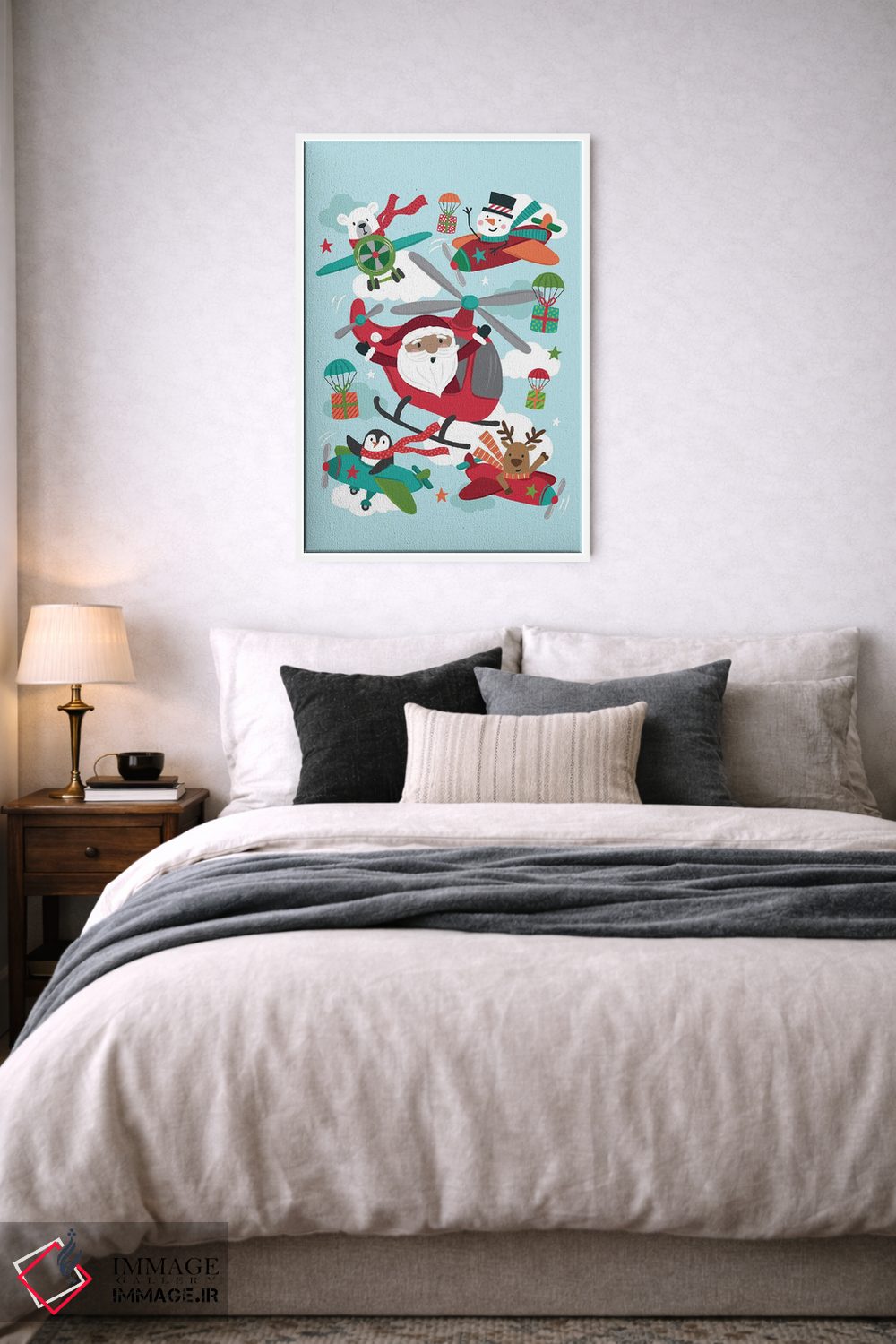 تابلو دکوراتیو شادی کریسمس اثر لیزا پری - D4W