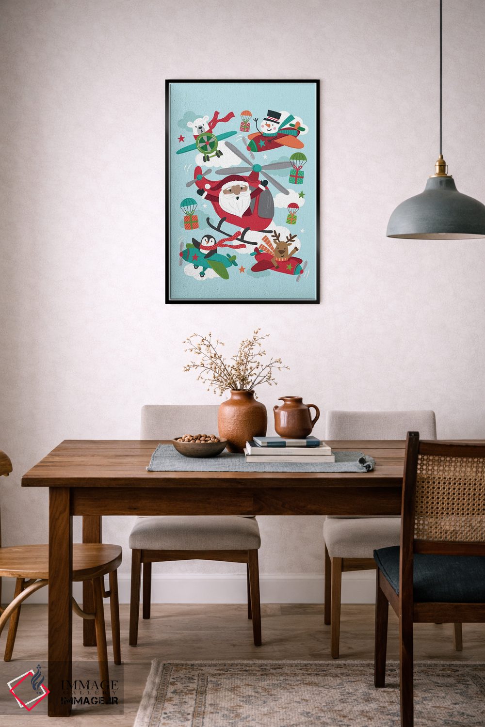 تابلو دکوراتیو شادی کریسمس اثر لیزا پری - D5B
