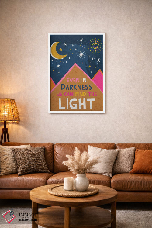 تابلو دکوراتیو نور را پیدا کن اثر لیزا پری - D4W