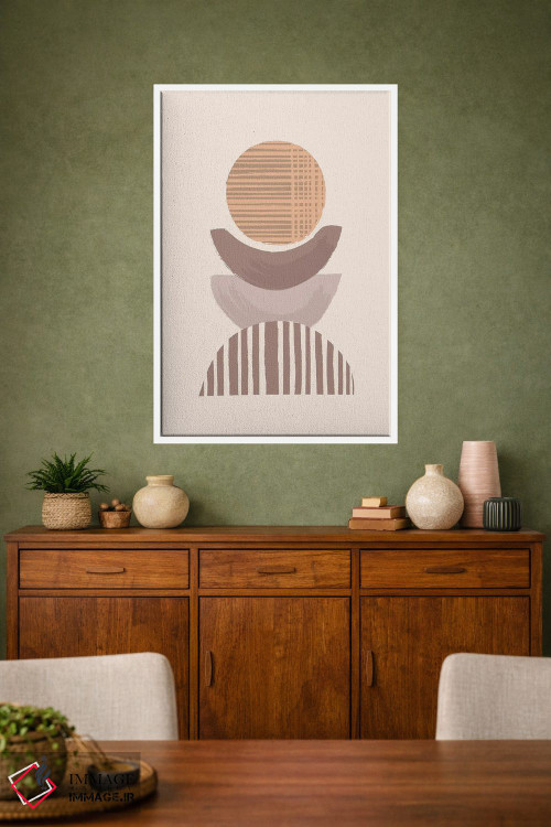 تابلو مینیمال انتزاعی به سبک بوهو اثر لیزا پری - D1W