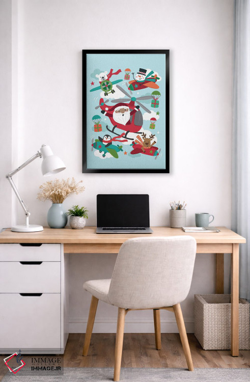 تابلو دکوراتیو شادی کریسمس اثر لیزا پری - D6B