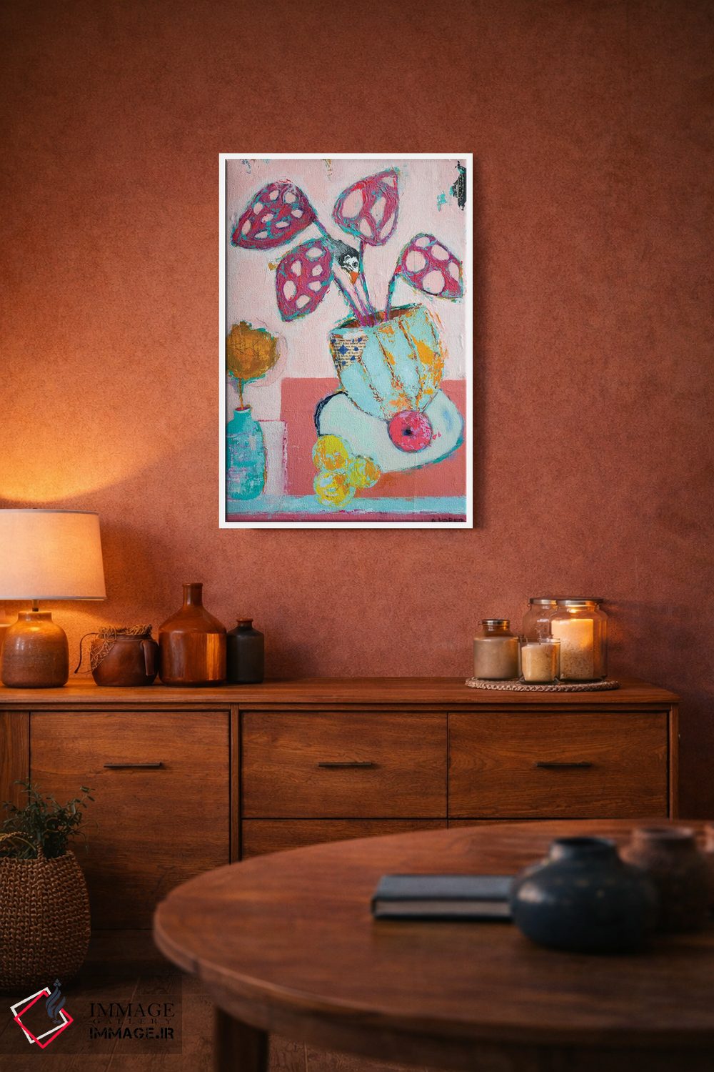 تابلو انتزاعی موناستریا اثر آندریا لوپز - D3W