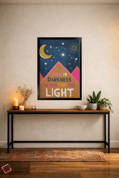 تابلو دکوراتیو نور را پیدا کن اثر لیزا پری - D5B
