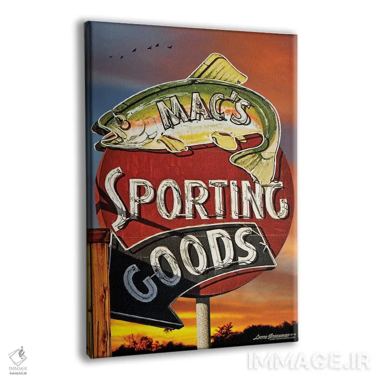 تابلو دکوراتیو لوازم ورزشی اثر لری گروسمن - نمای پرسپکتیو محصول